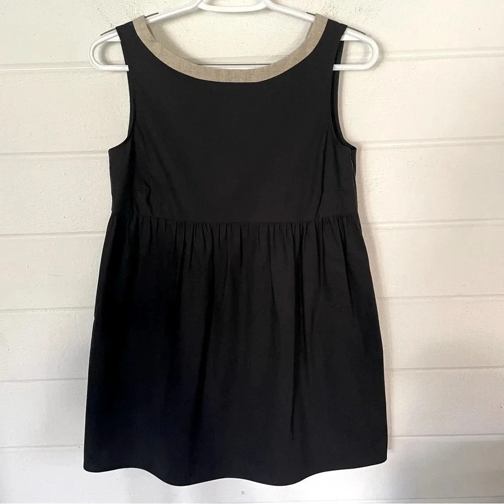 Rare⭐️ EUC Red Valentino Babydoll Open Back with Bow Black Top Size Small